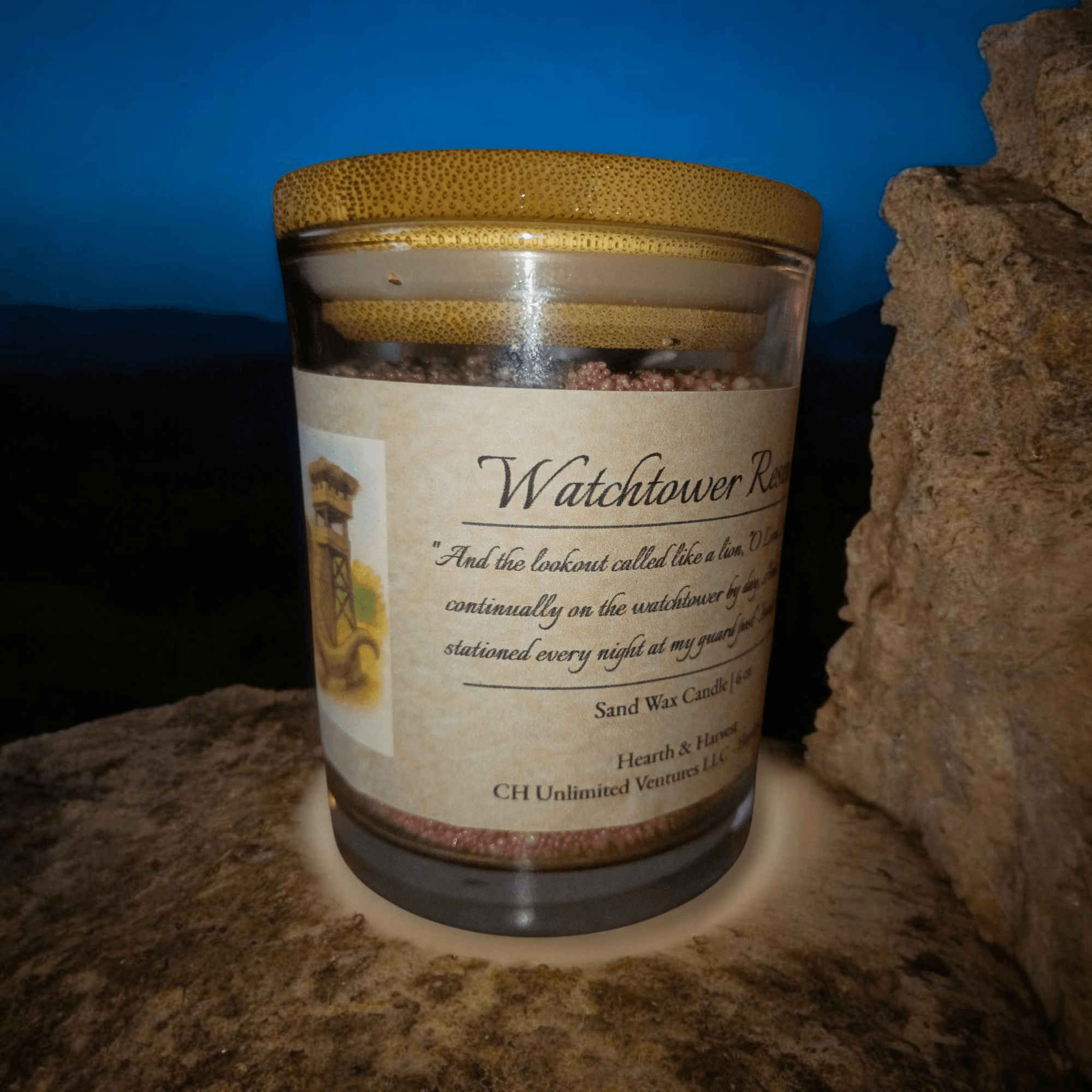Watchtower Resin - Sand Wax Candle