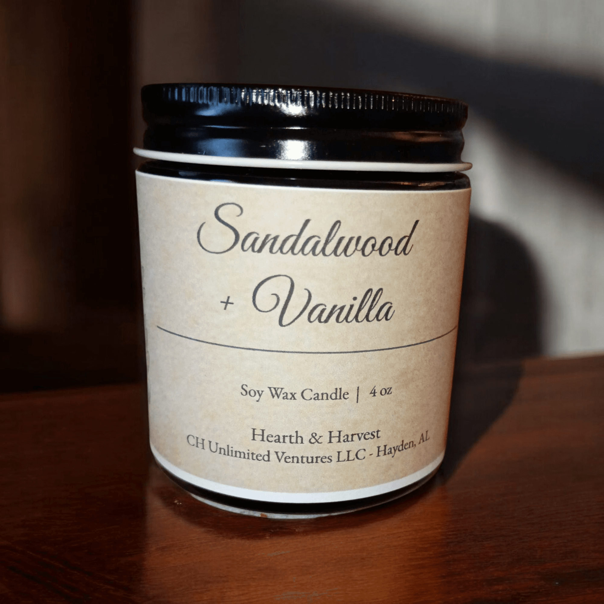 Sandalwood Vanilla - Soy Candle